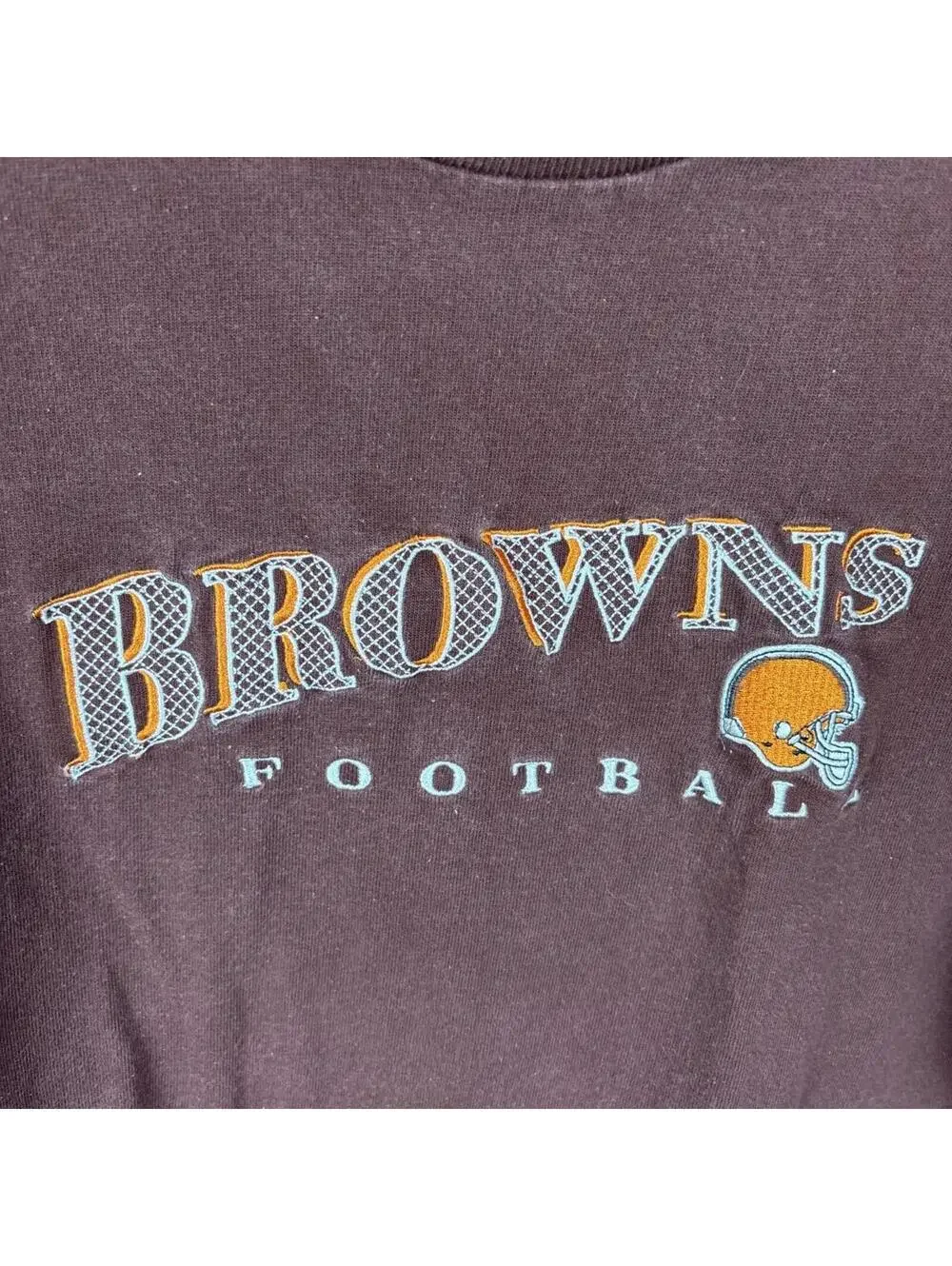 Vintage 90s Cleveland Browns Football T Shirt Champion NFL Spellout XL - Picture 2 of 6